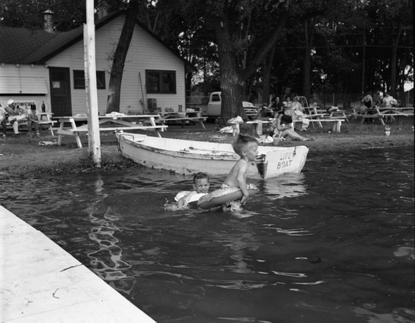 Groomes Bathing Beach - Old Photo (newer photo)